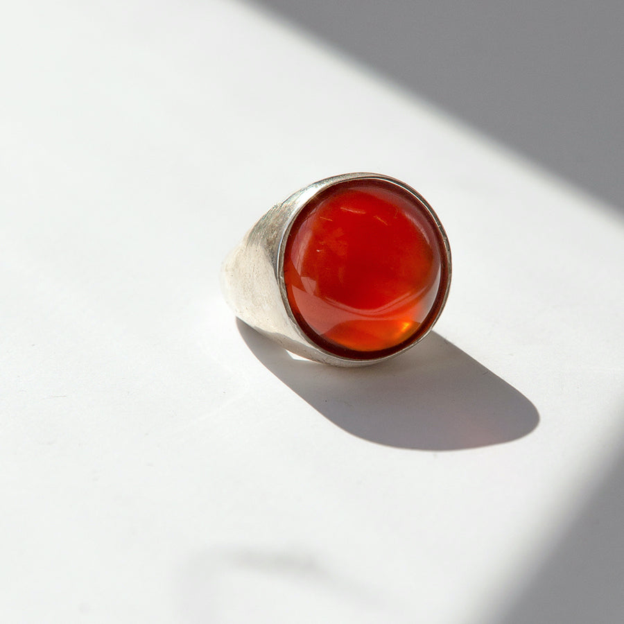 Bam Ring, Sterling Silver & Carnelian x Faris