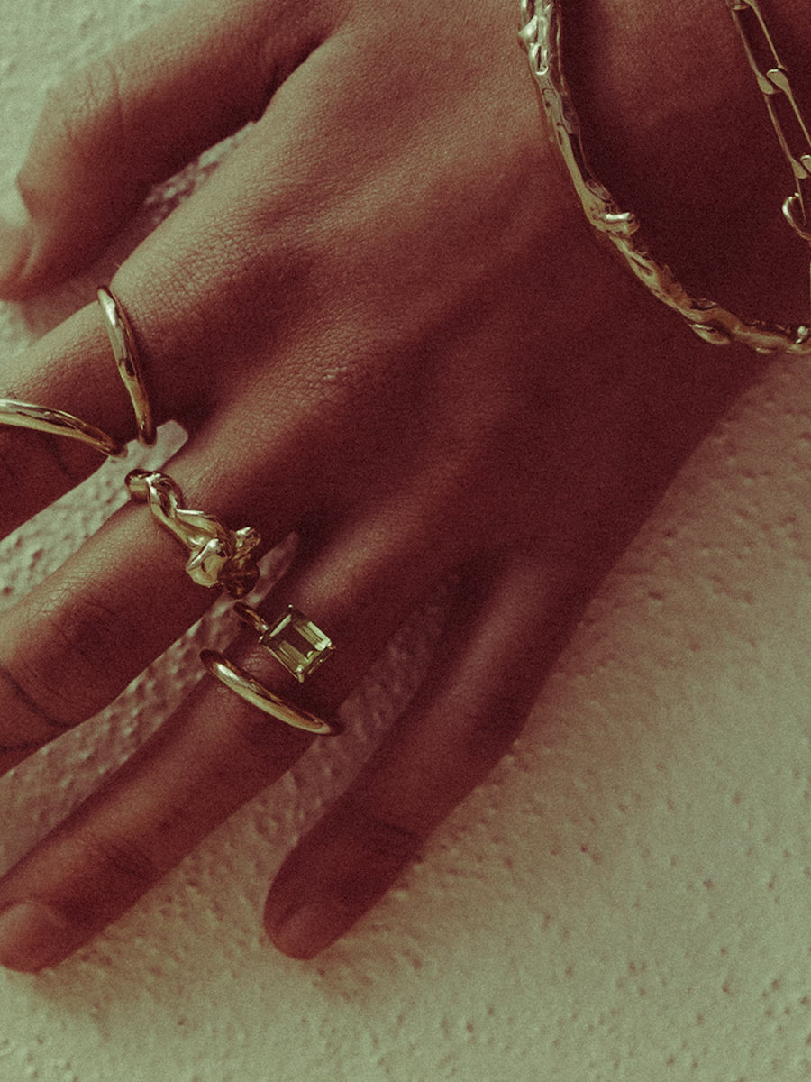 Gem Ring, Bronze & Peridot x Faris