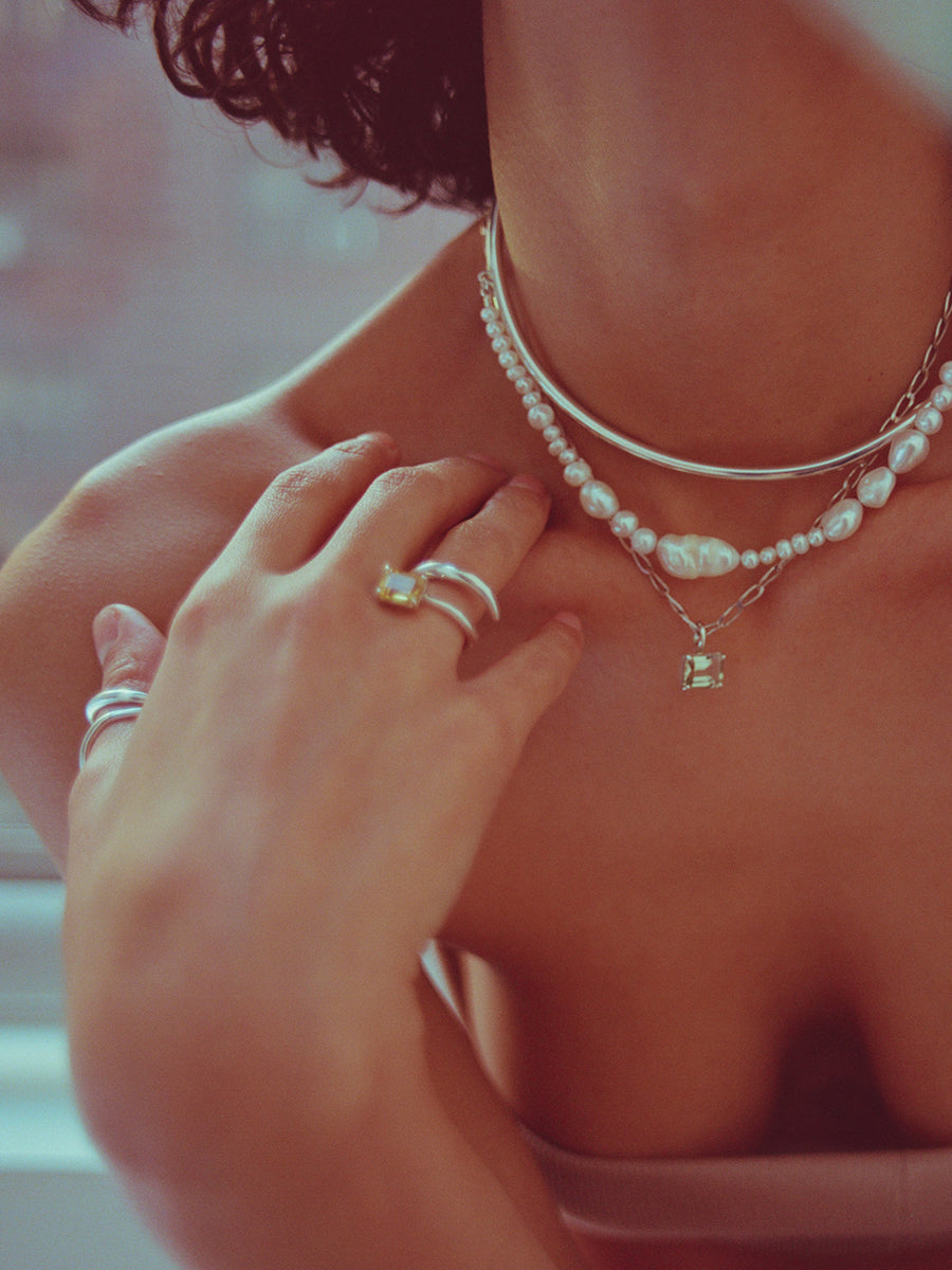 Gem Ring, Sterling Silver & Citrine x Faris