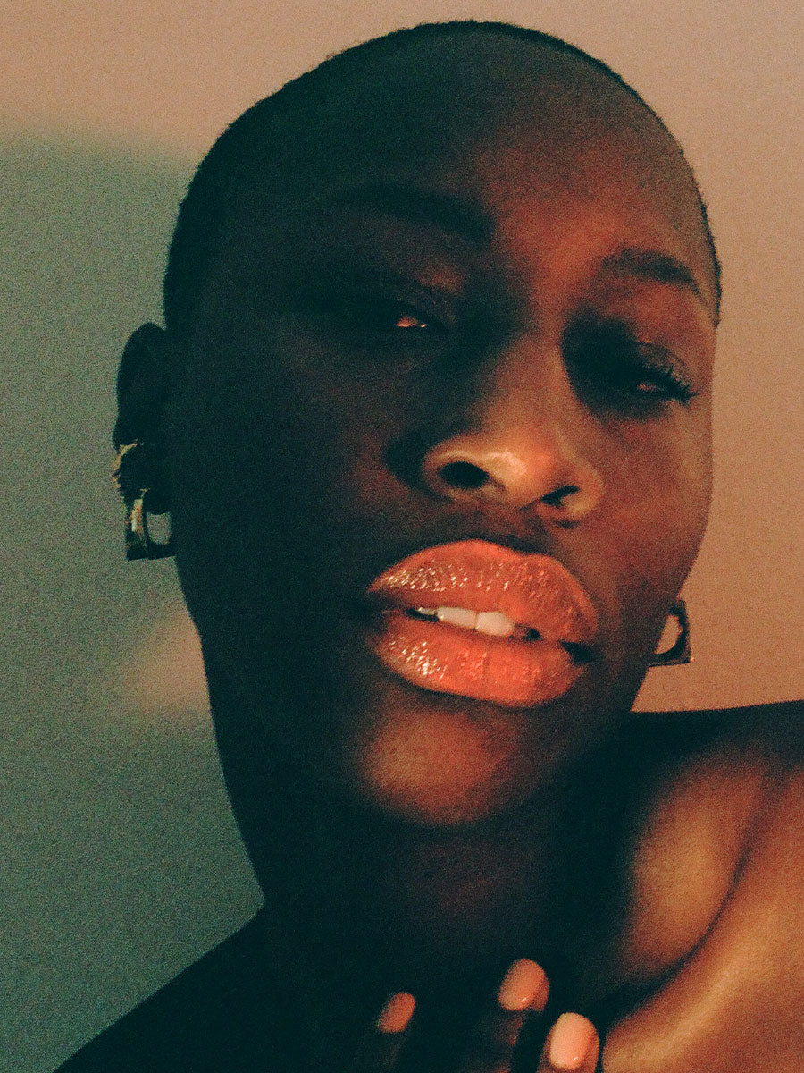 Glaçon Hoop Earrings, Bronze x Faris