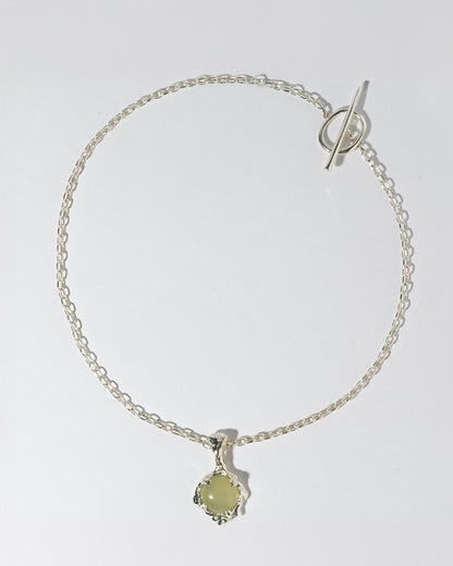Faris Lava Amulet Necklace, Sterling Silver & Serpentine