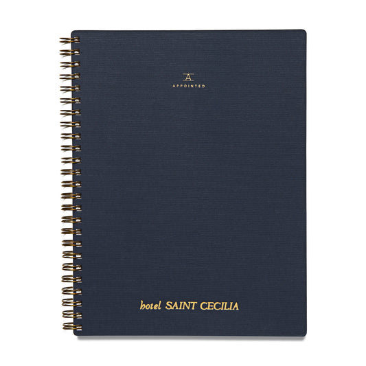 Hotel Saint Cecilia Navy Notebook x Appointed Co.